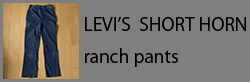 LEVI'S SHORT HORN RANCH PANTS