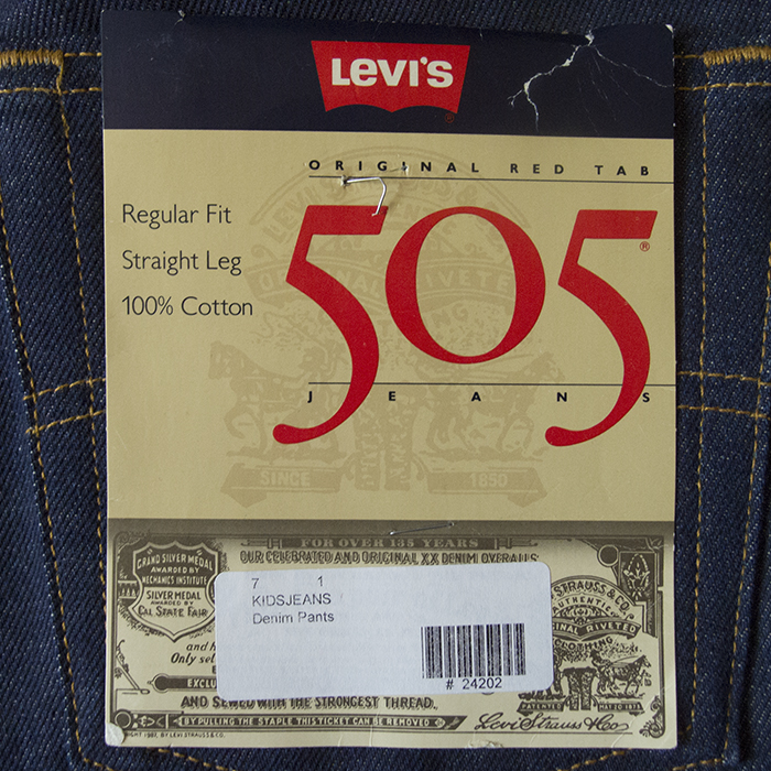 Levi's505(1987.11)_flasher, guarantee ticket