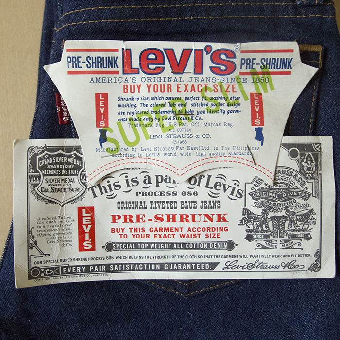 Levi'sSuperSlim_flasher, guarantee ticket