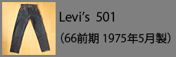 Levi's501(66single197505)